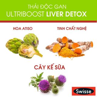 Thải độc gan Swisse Liver Detox 120 Viên của Úc giúp gan khỏe mạnh