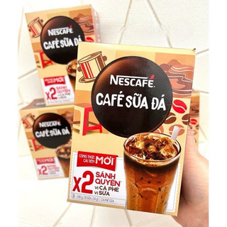 Cà Phê Sữa Đá Nescafe Hộp 240g (10 gói).