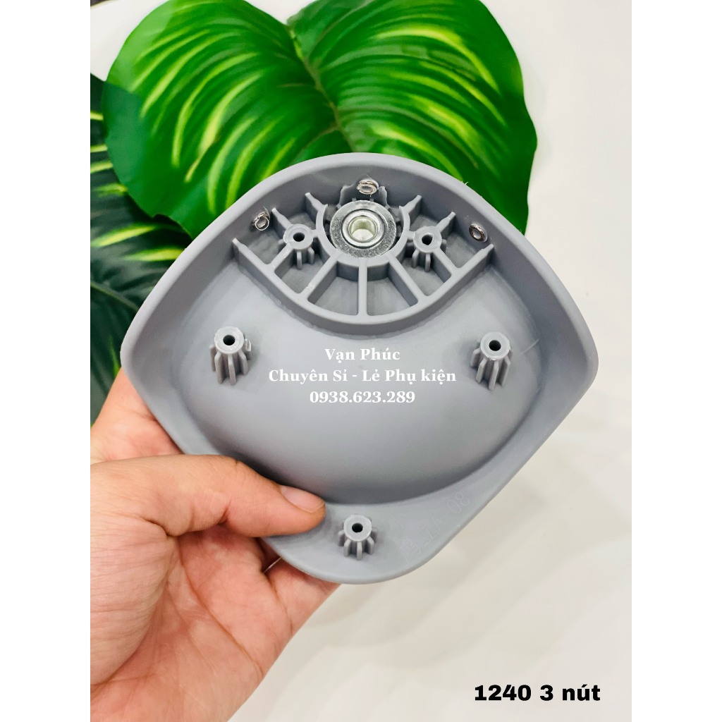 Bánh xe đôi di chuyển linh hoạt xoay 360 độ, dùng thay thế cho bánh xe Vali