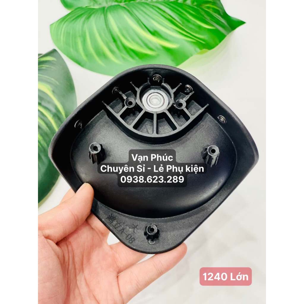 Bánh xe đôi di chuyển linh hoạt xoay 360 độ, dùng thay thế cho bánh xe Vali