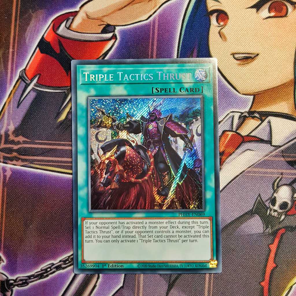 Thẻ bài Yugioh chính hãng | Triple Tactics Thrust | PHHY Secret Rare
