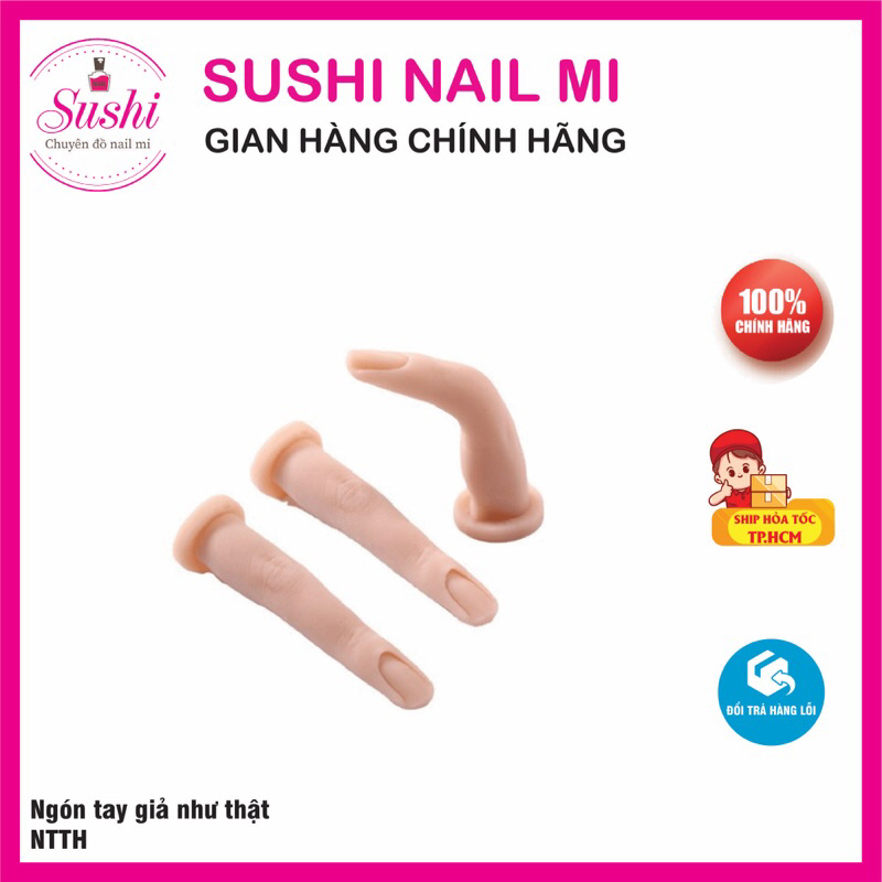 Ngón tay giả học làm Nail silicon  thực hành vẽ móng - Sushi Nail Mi