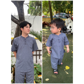 Đồ đi chùa cho bé trai cổ lãnh tụ