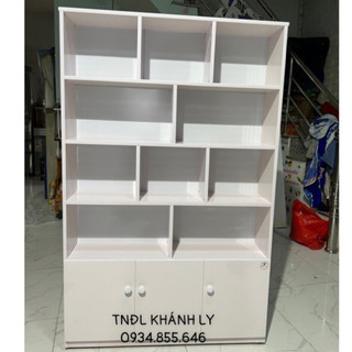 Kệ trưng bày nhựa đài loan dày 2cm cứng chắc 123x180x31 màu trắng(Freeship HCM)
