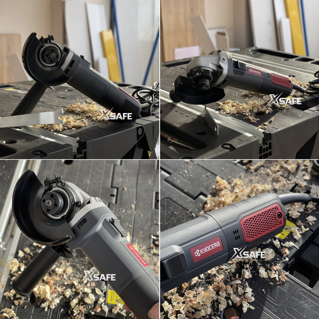 Máy mài cầm tay 900W KYOCERA-NHẬT AG1000 Mài góc công tắc trượt, đường kính đá mài 100mm, tốc độ không tải 13000v/ph