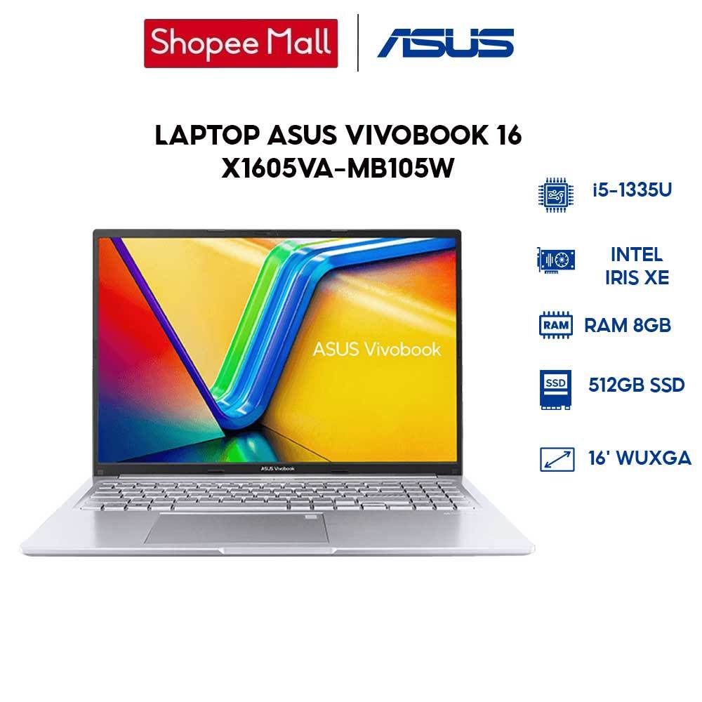 [Nhập ELGAMEFEB giảm 10%] Laptop ASUS VivoBook 16 X1605VA-MB105W i5-1335U | 8GB | 512GB | 16' WUXGA | Win 11