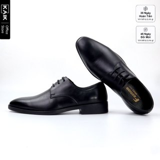 Derby Nero Classic Black - Giày nam da bò đế khâu kiểu dáng derby