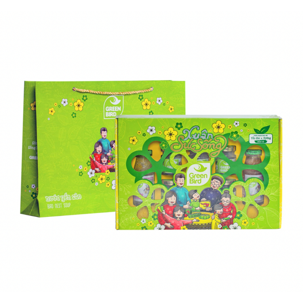 Hộp quà Tết Xuân Sức Sống - GREEN BIRD - 8 sản phẩm/hộp