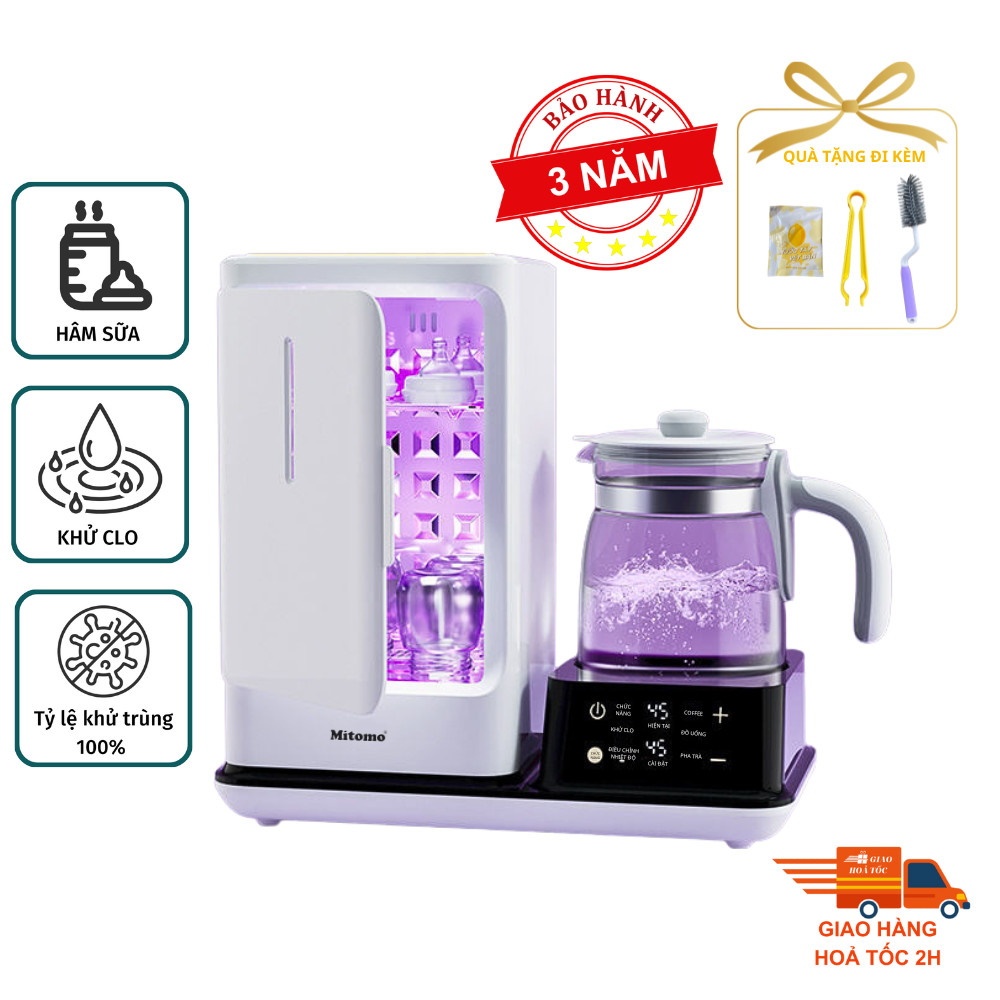 Máy đun nước hâm sữa và sấy khô tiệt trùng UV cao cấp UV- MT99 MAX - Bảo hành 3 năm