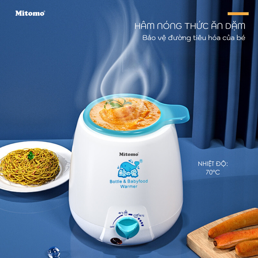 Máy ủ sữa, hâm sữa, tiệt trùng sữa, hâm nóng thức ăn Mitomo RBN-1B - Hàng chính hãng