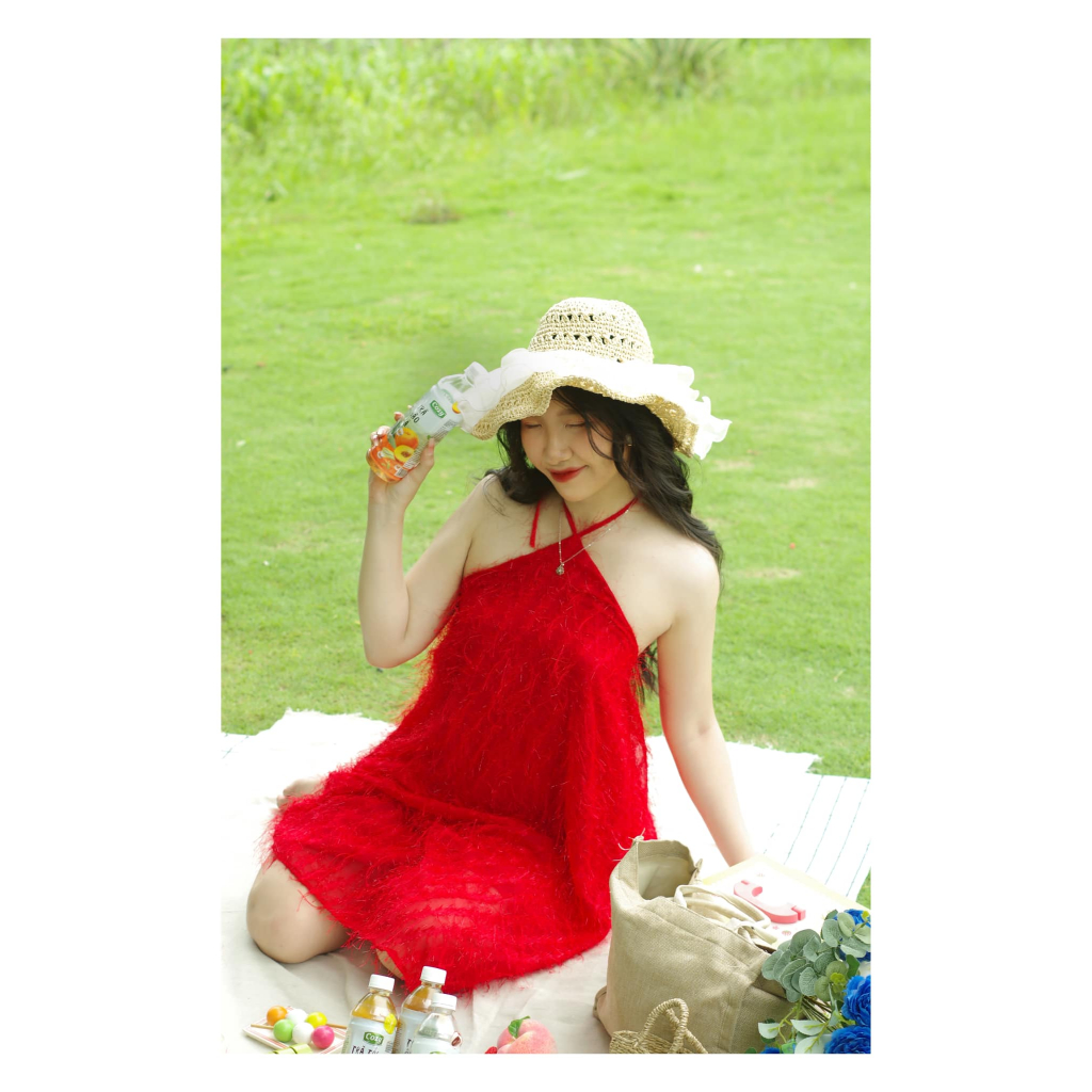 Lốc 6 Chai Trà Đào Sả Uống Liền Cozy Giải Khát Thơm Ngon Rõ Vị Đào Sả Best Seller 455ml/Chai