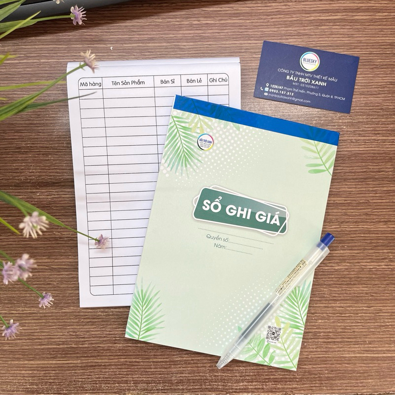 SỔ GHI GIÁ khổ a5/ 70 tờ giấy 80gsm