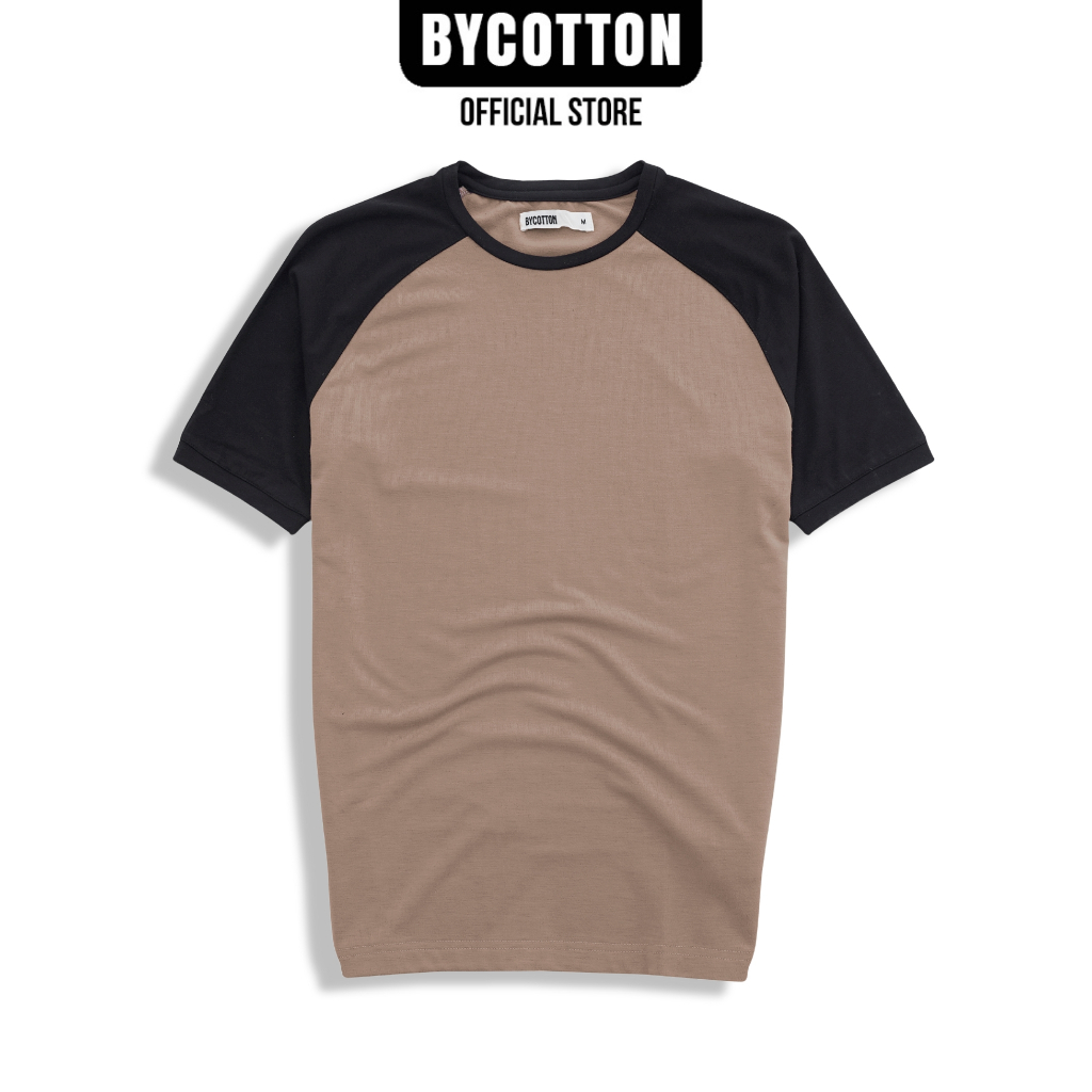 Áo Thun Nam Cao Cấp Brown Black Raglan Tee BY COTTON