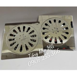 Hố ga thoát nước sàn 15x15cm , hố ga phễu thoát sàn chống mùi hôi bằng inox