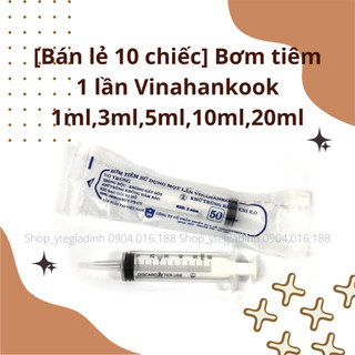 Bơm tiêm 1 lần vinahankook 1,3,5,10,20ml