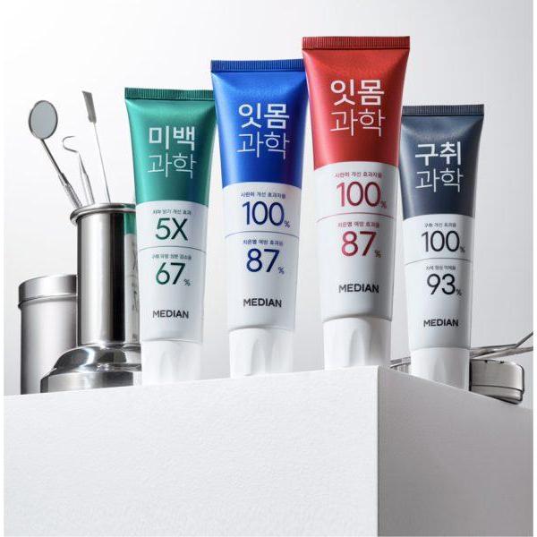 Kem Đánh Răng Giúp Giảm Hôi Miệng, Ngừa Sâu Răng Median Halitosis Science Toothpaste Freezing Cool Mint 120g - Cool Mint