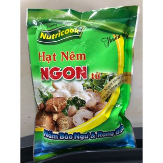 Hạt Nêm Nutri Nấm Bào Ngư và Rong Biển Thuần Chay 800g - Bột Hạt Nêm Chay