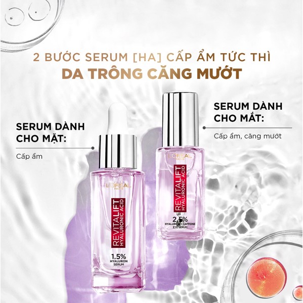 Tinh Chất Dưỡng Mắt Giảm Dấu Hiệu Lão Hóa Và Săn Chắc L'oreal Paris Revitalift Hyaluronic Acid Eye Serum