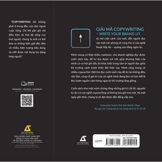 Sách - Giải Mã COPYWRITING - Write Your Brand Lit