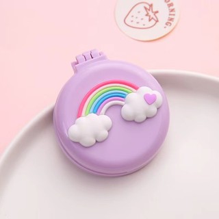 Lược kèm gương - Lược mini bỏ túi gấp gọn hình thú siêu cute dễ thương tiện lợi