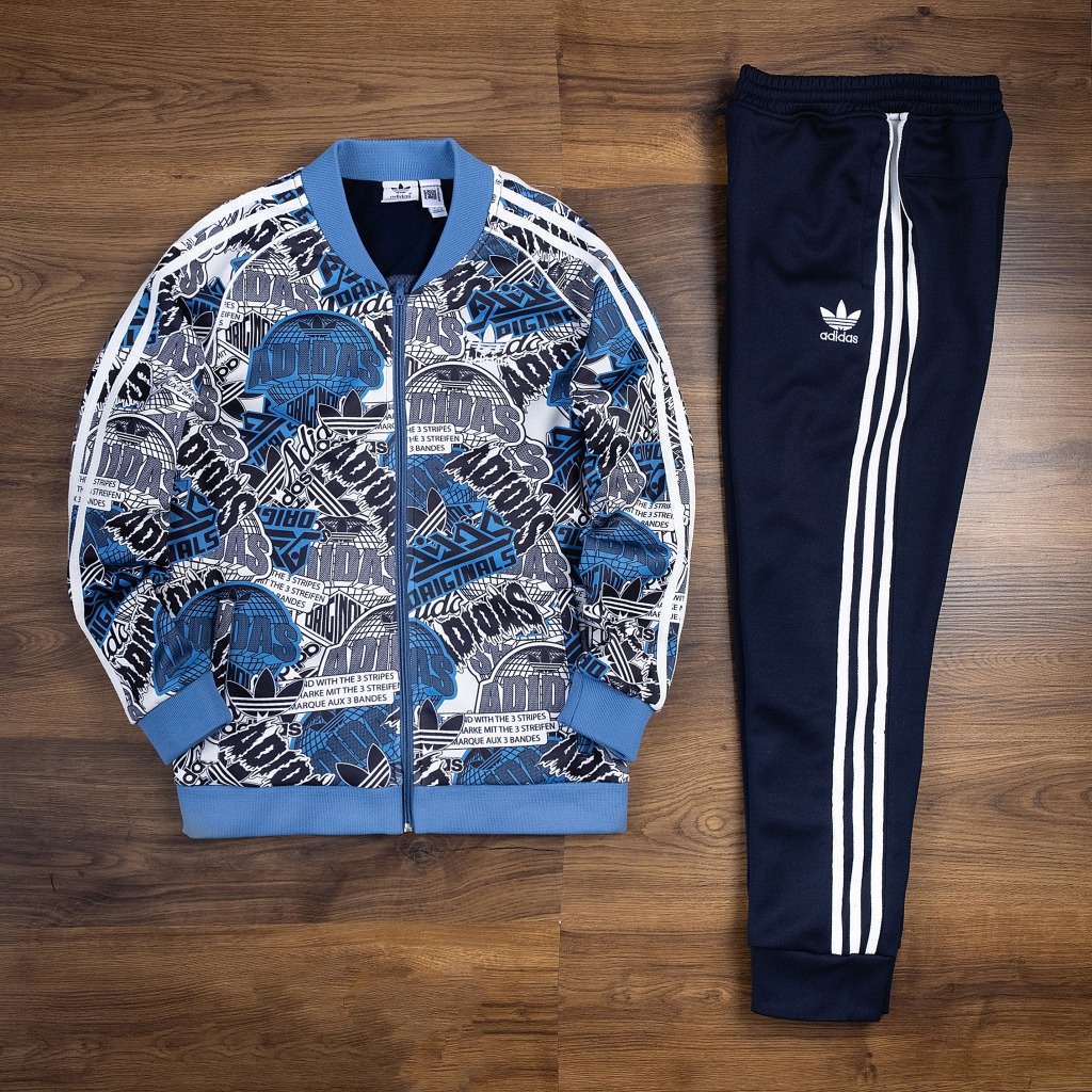 Bộ Thu Đông Adidas Limited 3 Sọc Thể Thao Dòng Retro Bộ Quần áo Thu Đông Phong Cách Thể Thao full mẫu