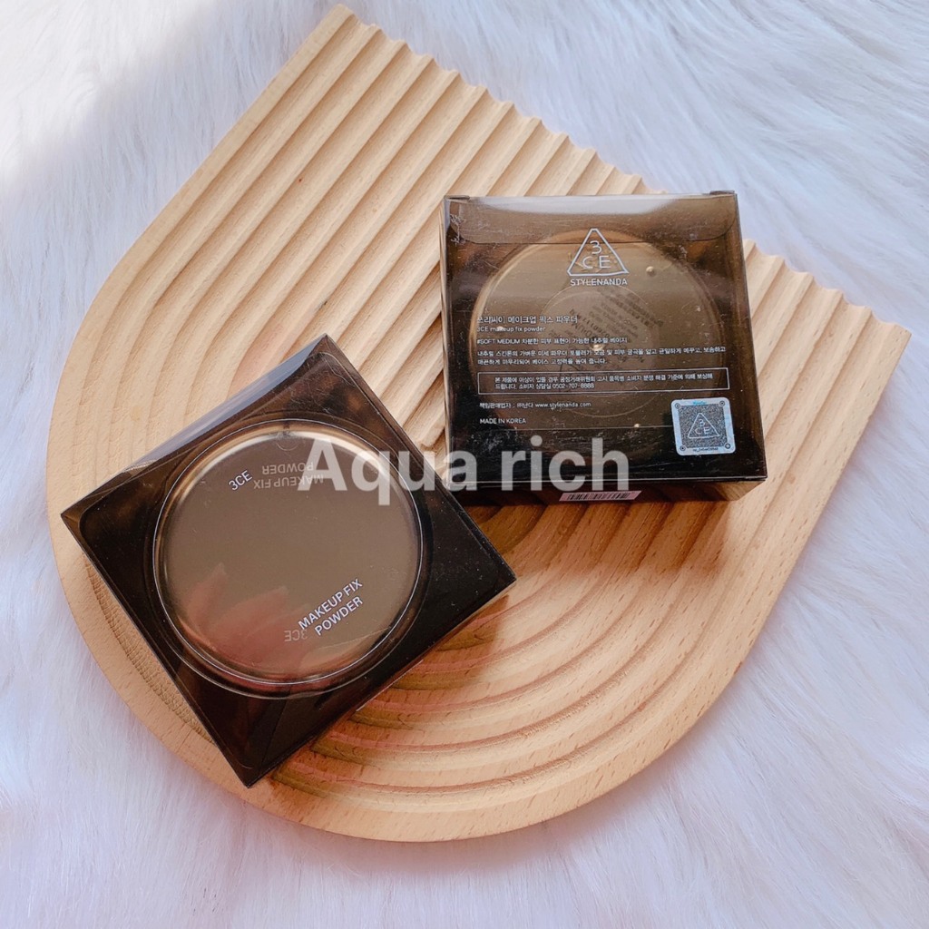 Phấn Phủ Nén 3CE Makeup Fix Powder - Hộp Đen