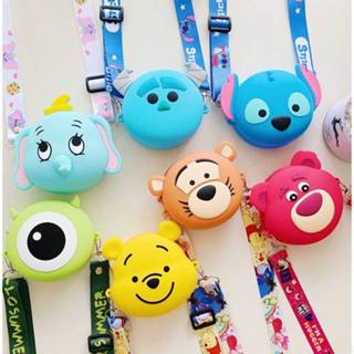  Túi Đeo Chéo Đựng Tiền Đựng Son Cho Bé Trai Bé Gái Chất Liệu Silicon Hình Hoạt Hình Vui Nhộn 