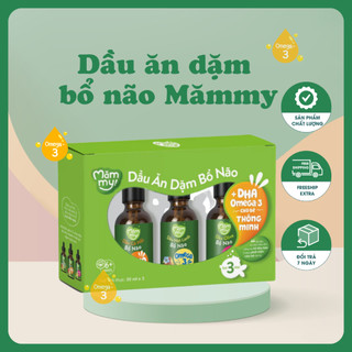 Combo 3 dầu ăn dặm bổ não Mămmy cho bé ăn ngon, Dầu ăn dặm giúp bé giảm ốm vặt tăng sức đề kháng