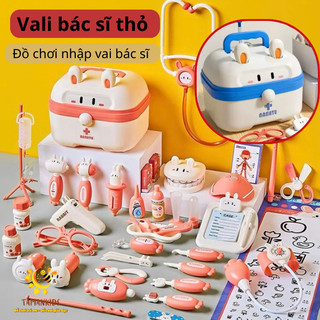 Bộ đồ chơi bác sĩ cho bé trai, bé gái cao cấp đồ chơi trẻ em nhập vai combo nha sĩ khám răng đồ chơi dụng cụ y tế- An An