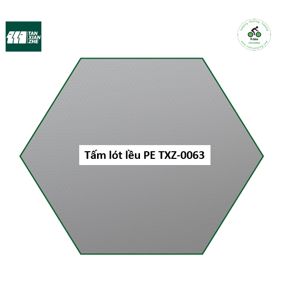 Tấm lót đáy lều lục giác chất liệu PE 292*255cm Tanxianzhe TXZ-0063