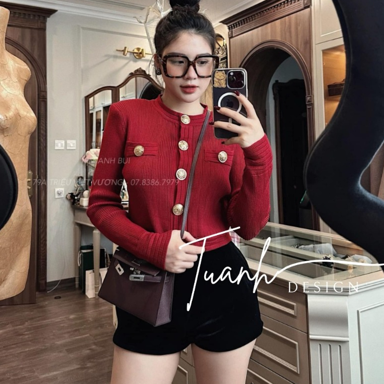 Áo Len Khuy Đồng Form Đứng Hàng Chuẩn Loại 1 Quảng Châu Cao Cấp QCCC - K69