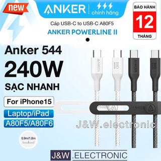 Cáp sạc nhanh anker 544 type c to type c 240w a80f5/a80f6 ,bảo hành 12t