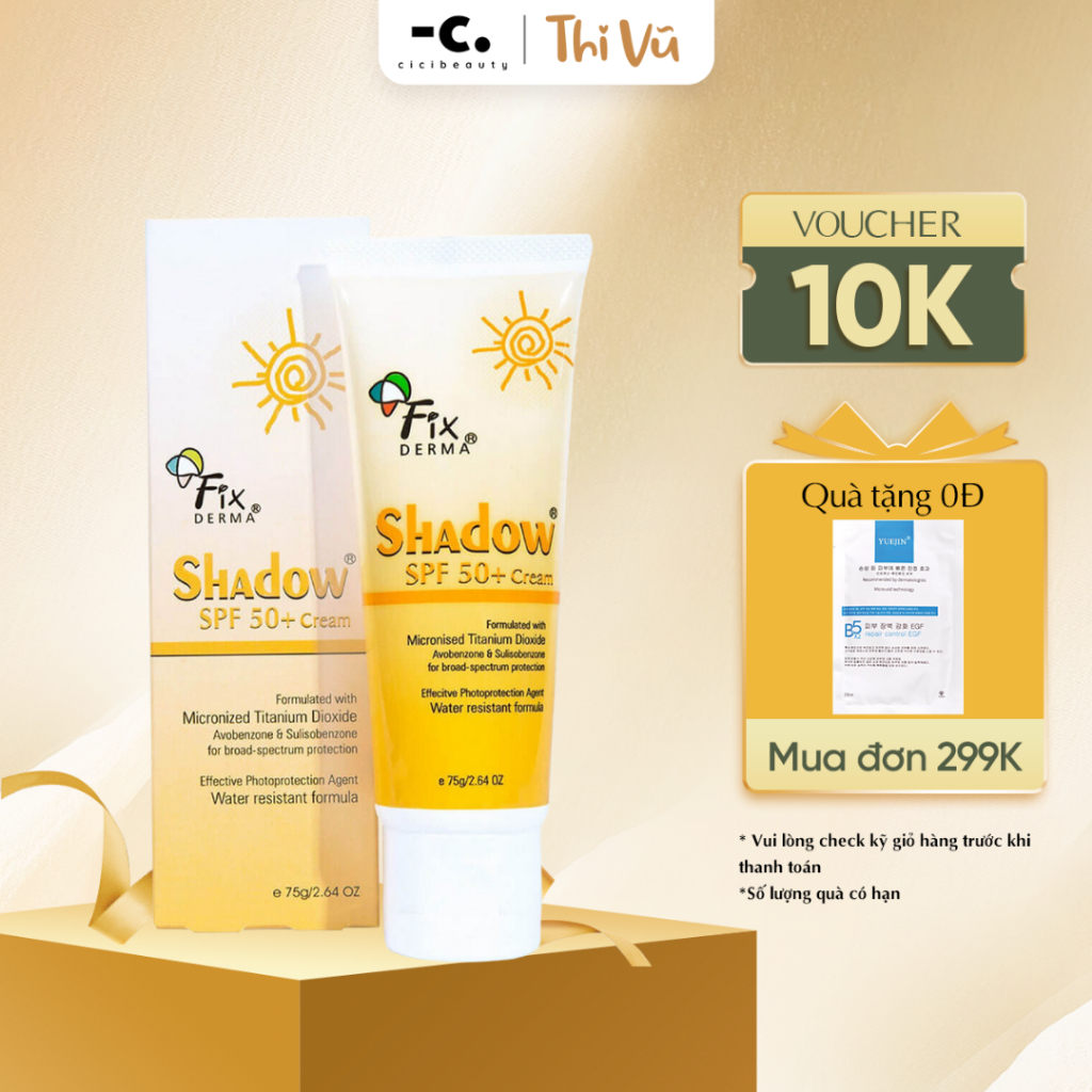 Kem chống nắng Fixderma Shadow SPF50 spf 30 cho mọi loại da