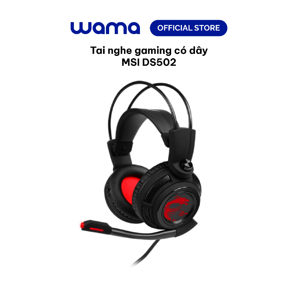 Tai nghe gaming có dây MSI DS502 (màu đen) - S37-2100911-SV1