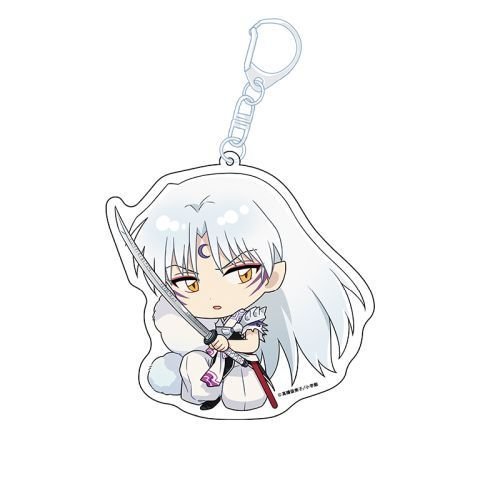 Móc khóa INUYASHA Khuyển dạ xoa in hình anime chibi mica trong acrylic xinh xắn