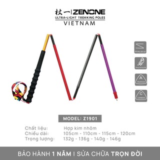 Gậy Leo Núi, Gậy Chạy Trail Gậy Chạy Bộ Địa Hình ZENONE Z1901-  Full Nhôm 100% Siêu Nhẹ Bền Chắc Khó Gãy Cầm Chắc Tay