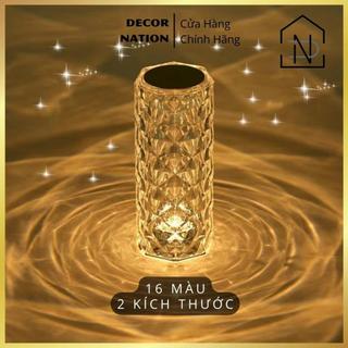  Đèn Pha Lê Cảm Ứng 16 Màu kèm Sạc + Phích Cắm | Đèn Ngủ Đèn Tiệc Lãng Mạn