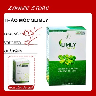Thảo mộc giảm cân slimly vip chính hãng giảm cân slim mẫu mới nhất hộp 30 viên