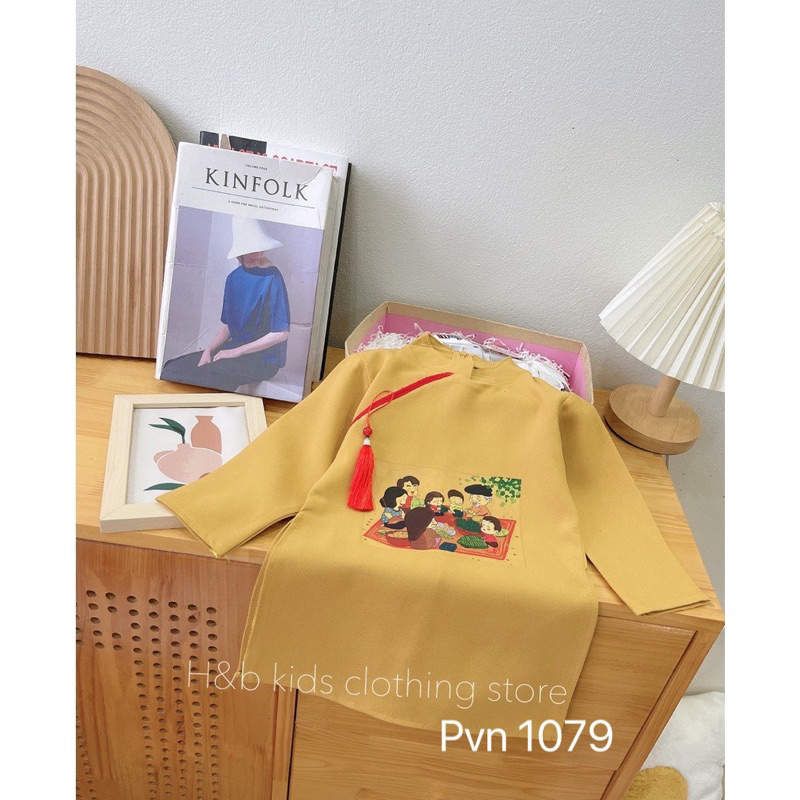 Áo dài cách tân đoàn viên bé trai