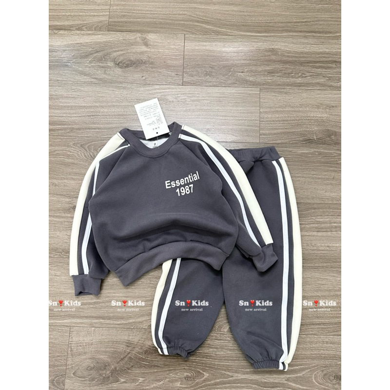 Bộ nỉ 2 da esen bé trai