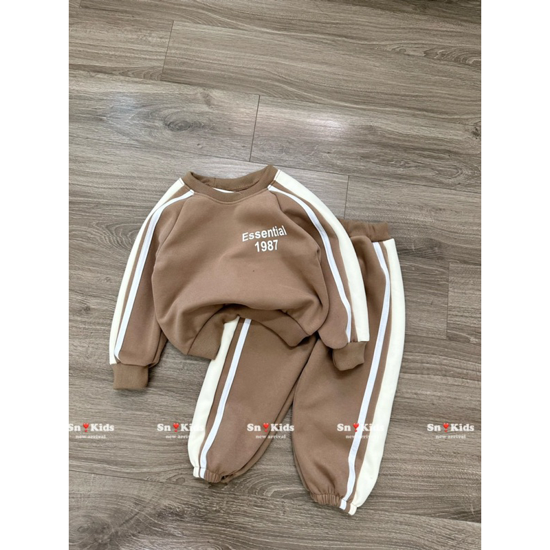 Bộ nỉ 2 da esen bé trai