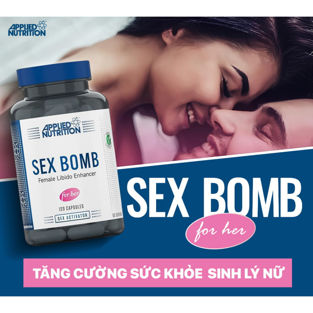 Viên uống Applied Nutrition Sex Bomb For Her, 120 viên  - Hỗ trợ sức khỏe nữ giới nhập khẩu Anh - Gymstore