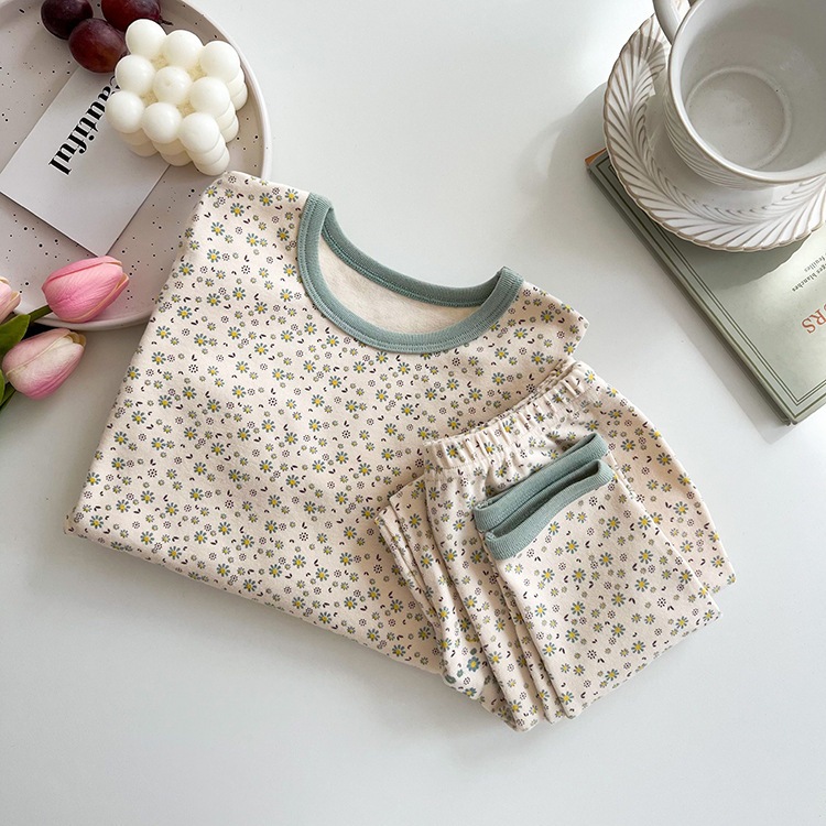 Bộ ngủ Ambb Kid dài tay thu đông cho bé gái/ bé trai DMINT - Quần áo thu đông mẫu mới