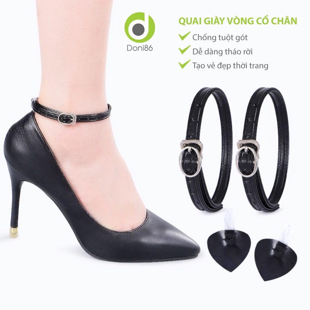 Dây giày vòng cổ chân chống tuột gót dùng mang giày cao gót, giày búp bê và giày đế bằng PK52