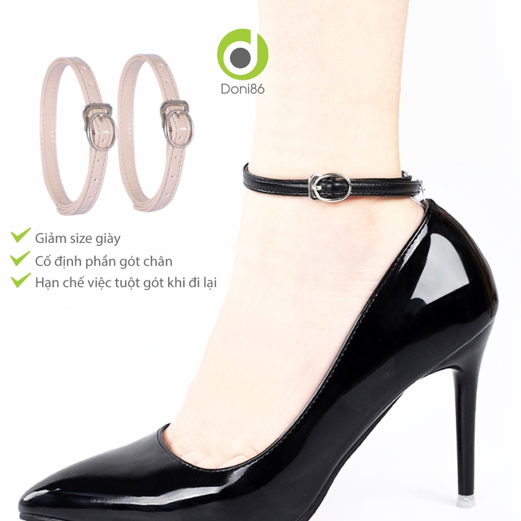 Dây giày vòng cổ chân chống tuột gót dùng mang giày cao gót, giày búp bê và giày đế bằng PK52