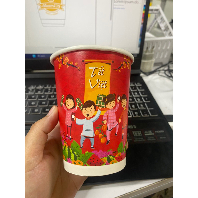 Ly giấy 14oz in sẵn TẾT 🧧 100c