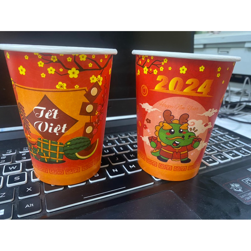 Ly giấy 14oz in sẵn TẾT 🧧 100c