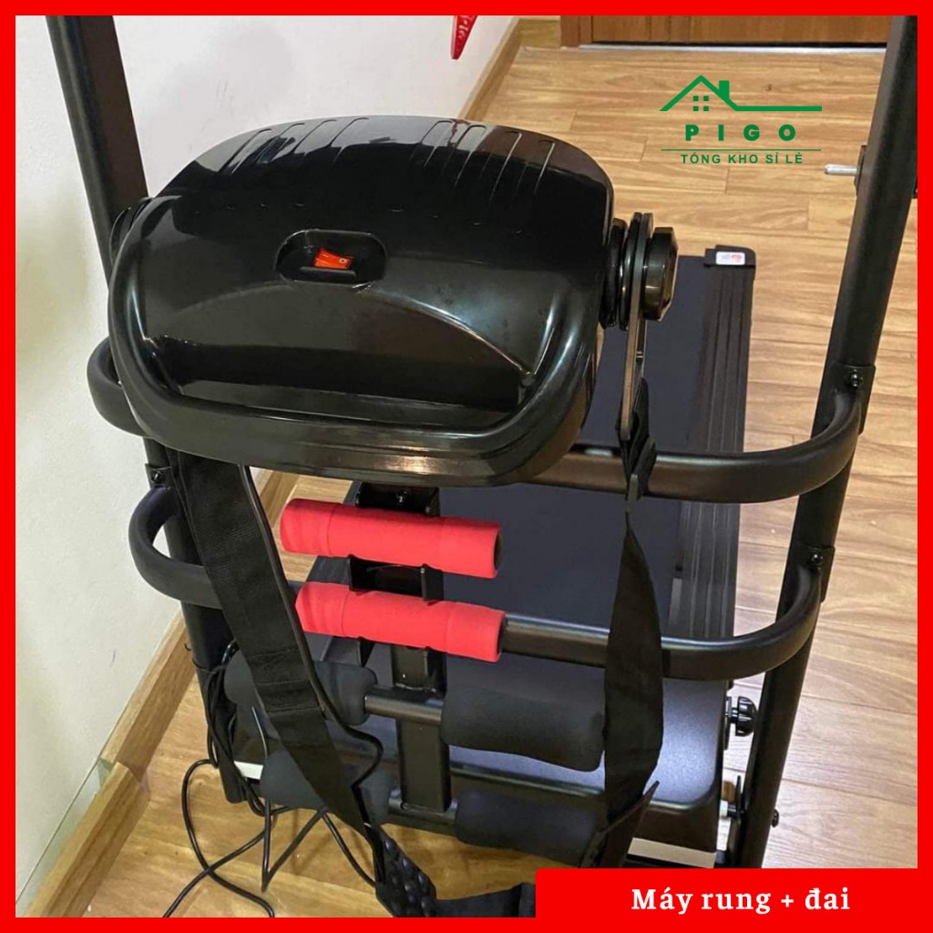 Máy chạy bộ điện đa năng sports , tích hợp máy rung, gập bụng !