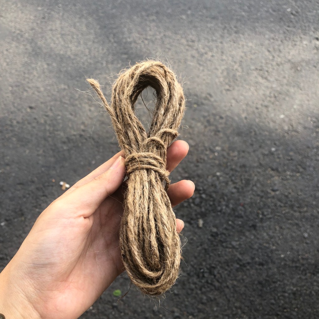 Dây thừng trang trí Handmade - Dây Gai - Sợi cói, Sợi đay, Sơ dừa 2.5mm