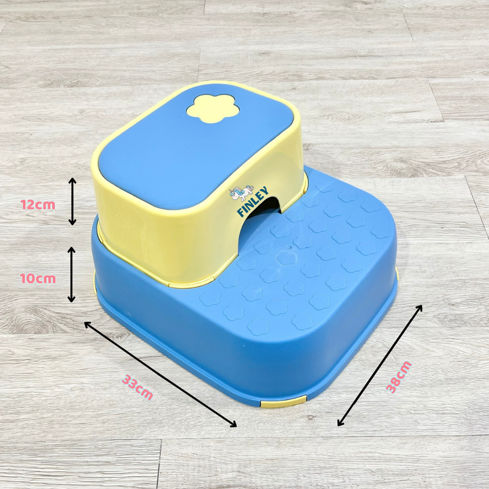 Ghế bậc thang, ghế kê chân cho bé khi đánh răng, vệ sinh vừa làm ghế tắm